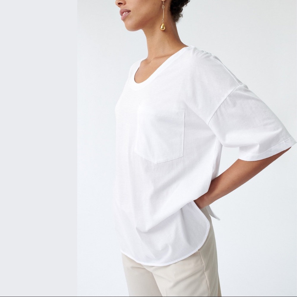 Erin Top in both White & Navy colors